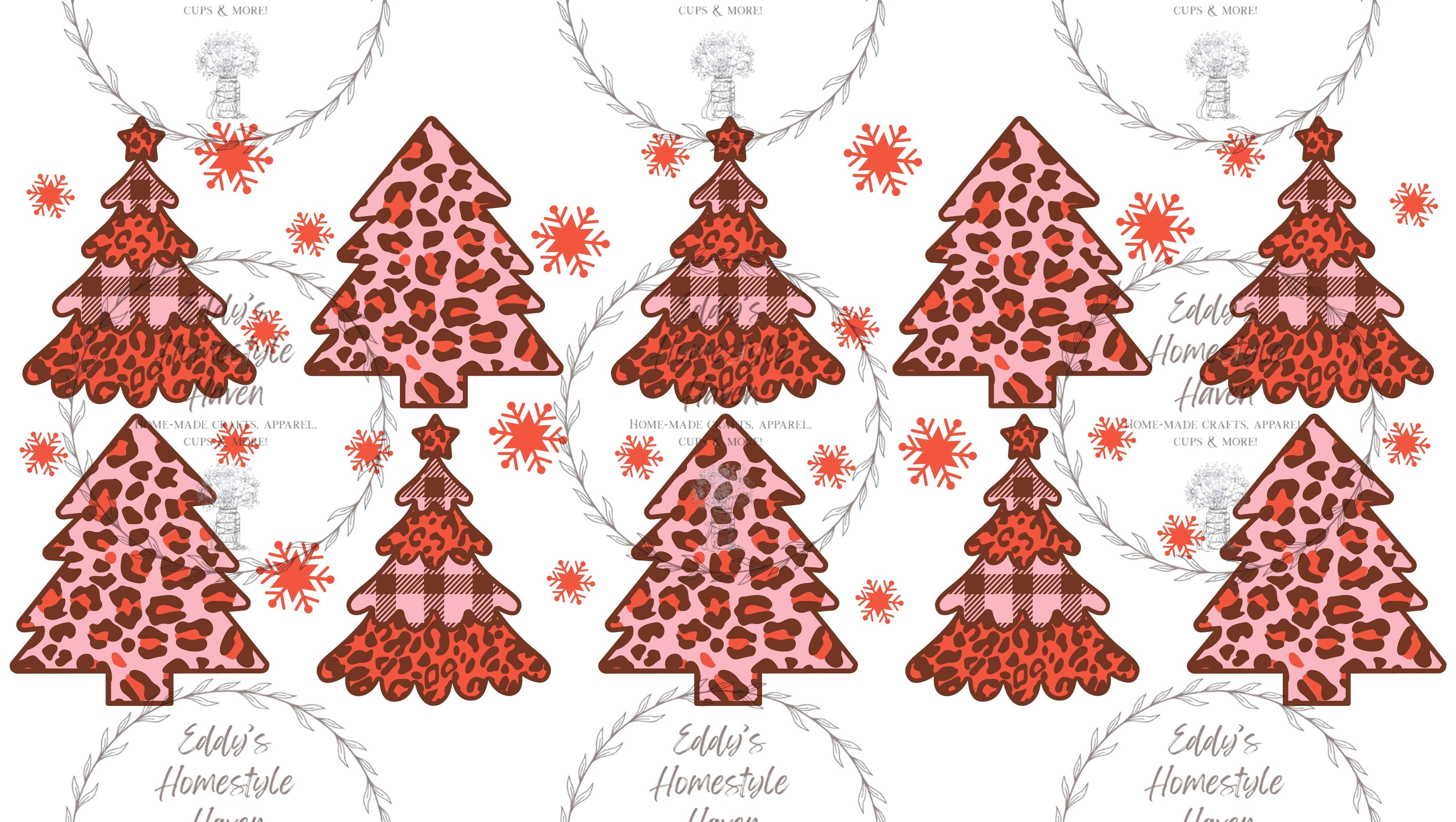 Christmas Designs For Frosted Glass Cups
