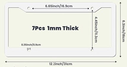 Custom Front License Plate With Matching Frame