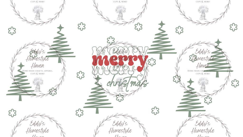 Christmas Designs For Frosted Glass Cups