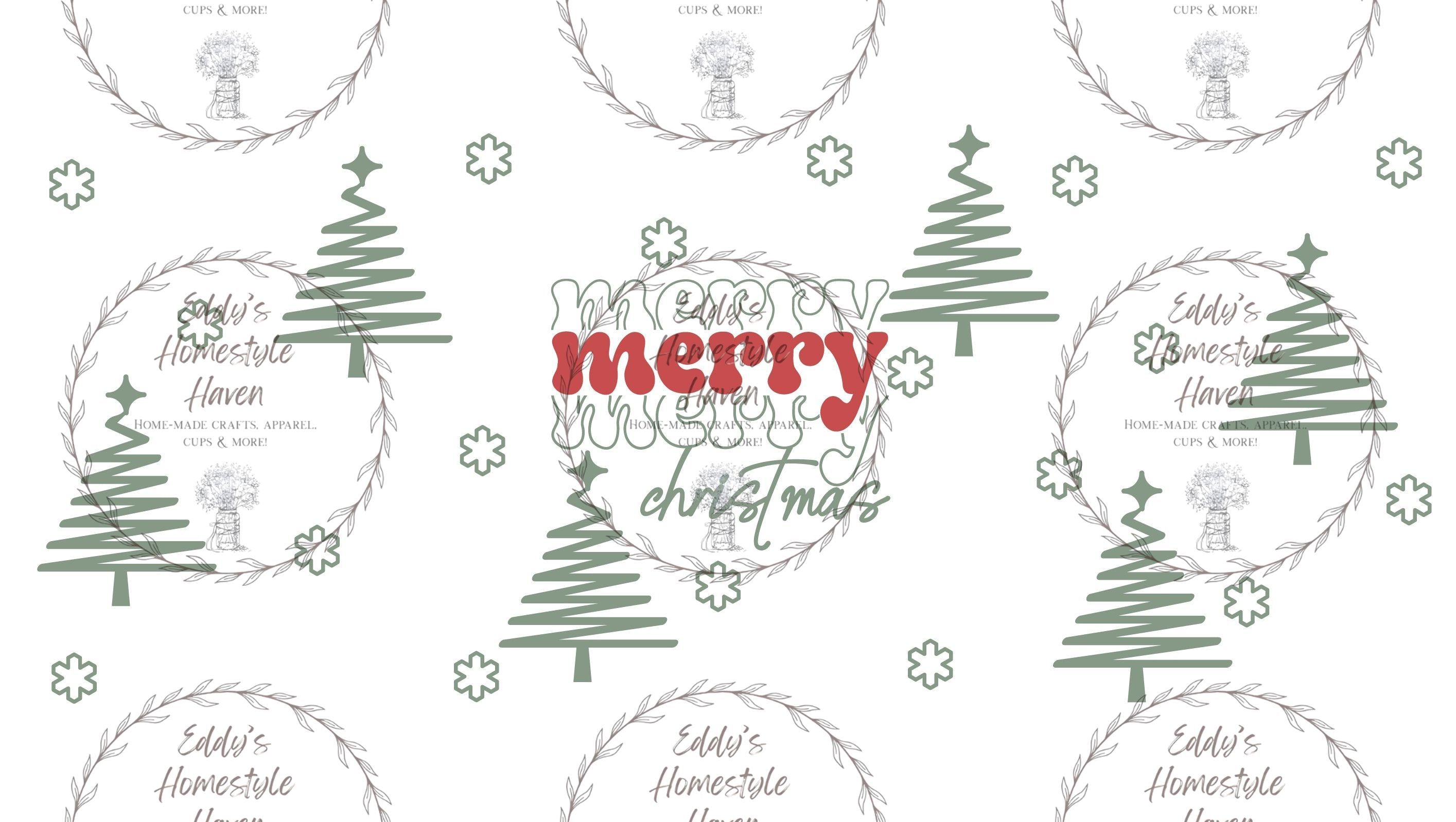 Christmas Designs For Frosted Glass Cups