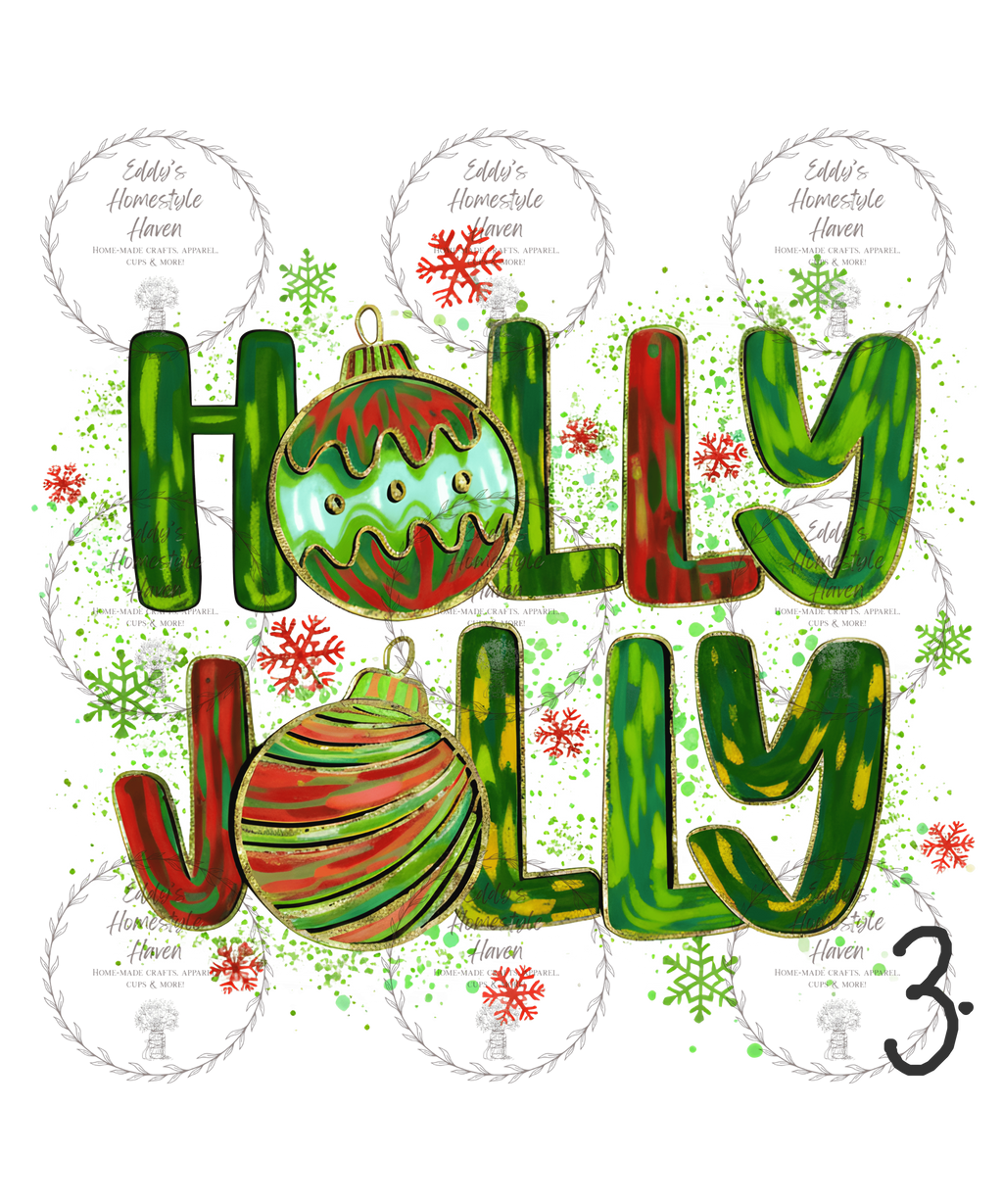 "Holly Jolly" Christmas Shirts