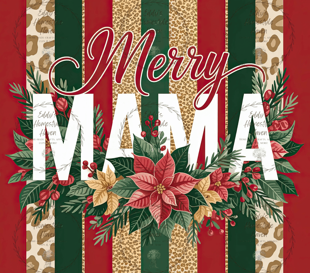 Christmas Mama Tumbler Designs