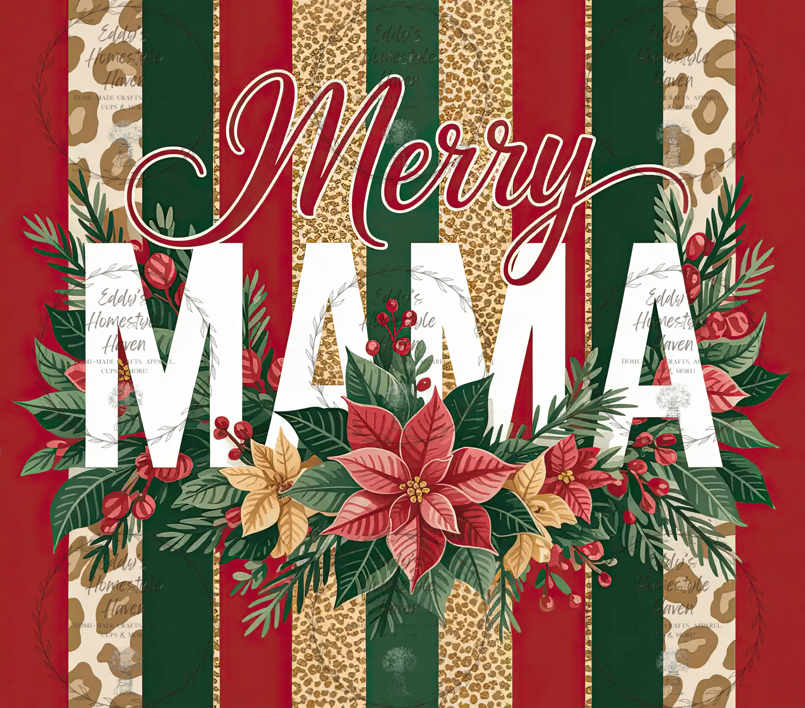 Christmas Mama Tumbler Designs