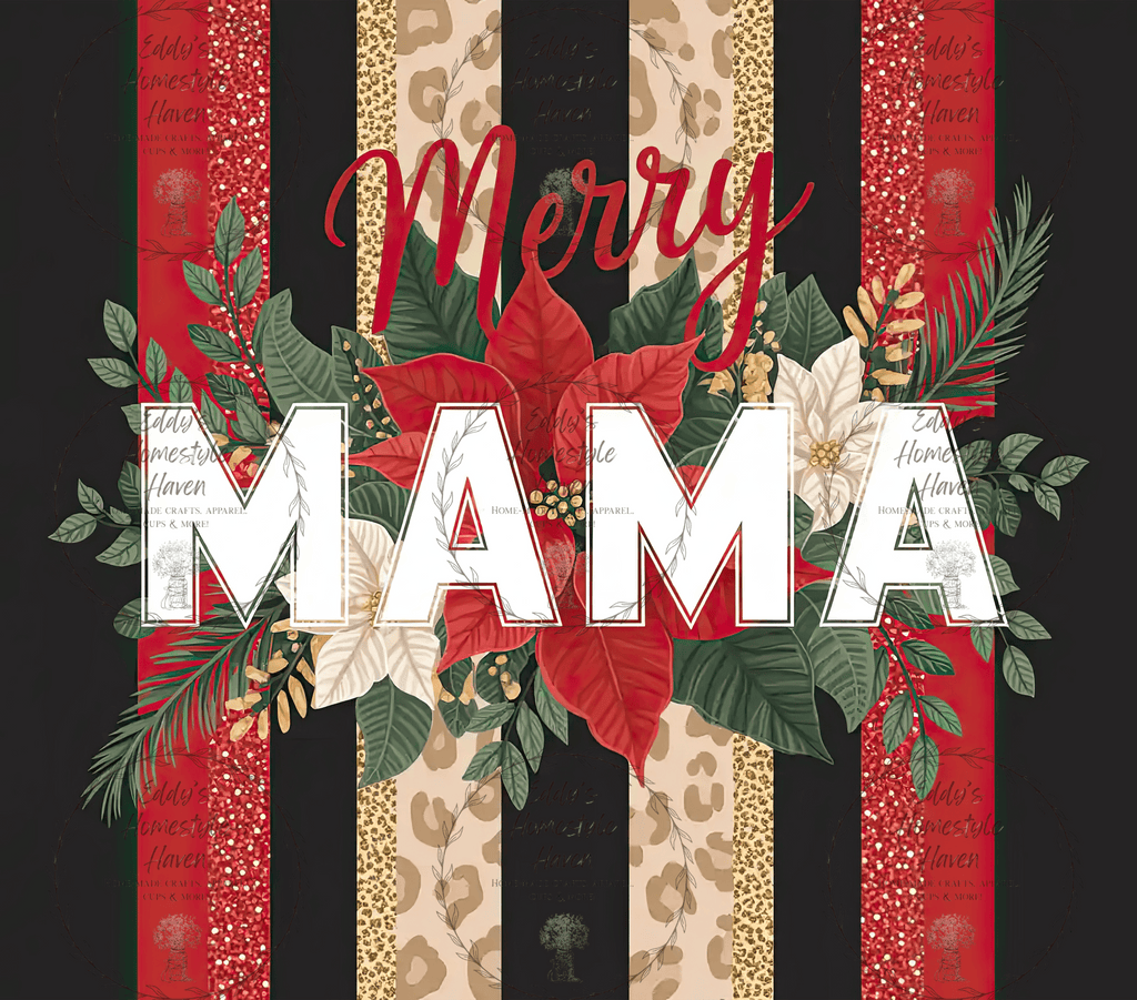 Christmas Mama Tumbler Designs
