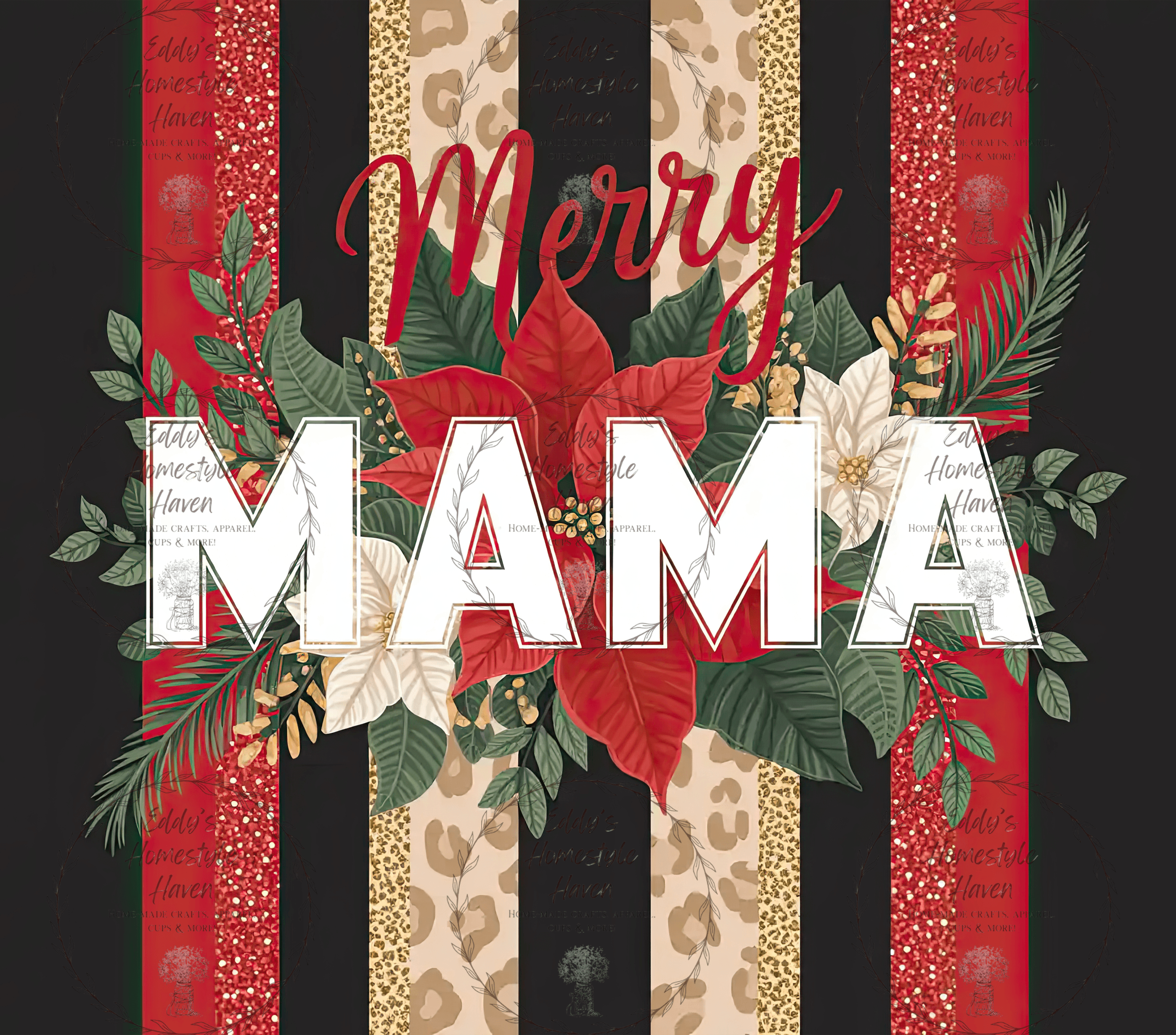 Christmas Mama Tumbler Designs