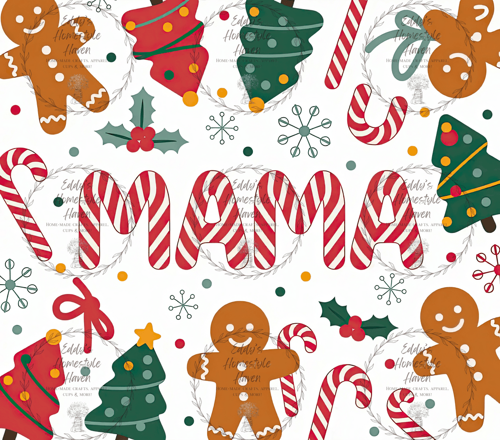 Christmas Mama Tumbler Designs