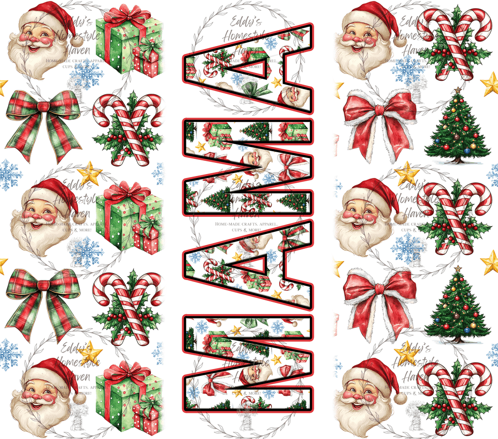 Christmas Mama Tumbler Designs