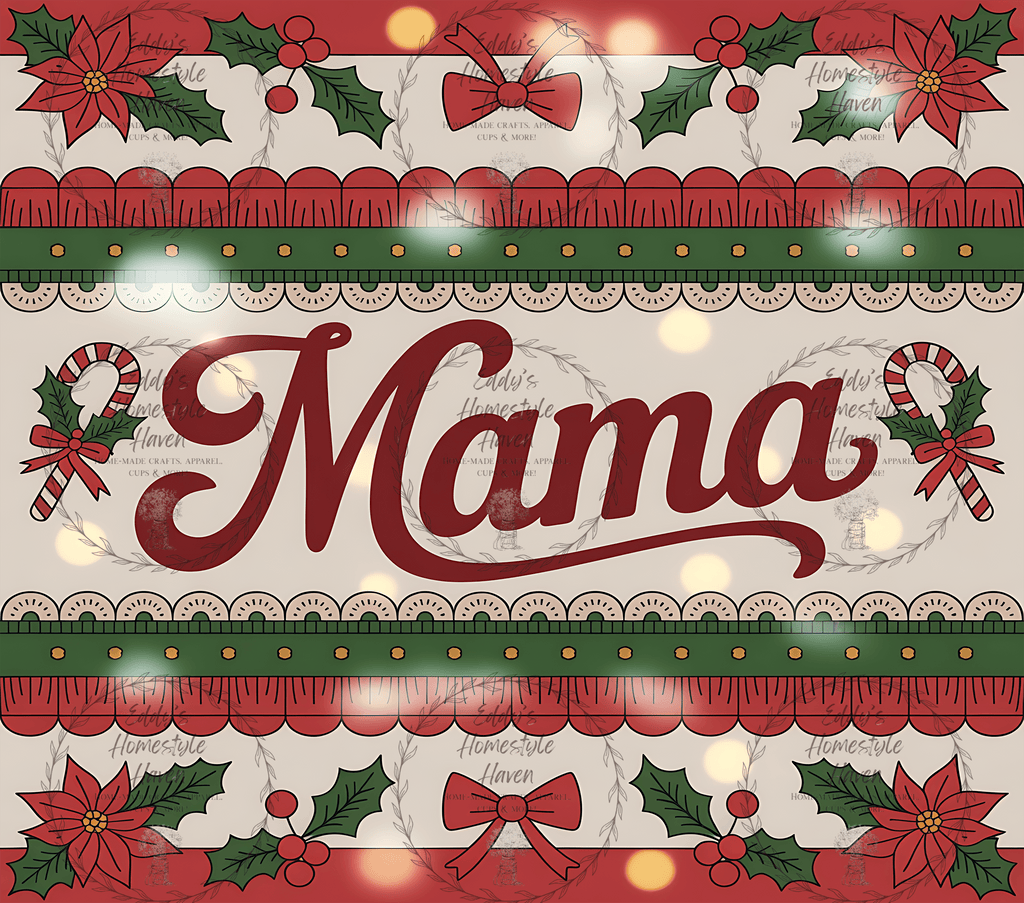 Christmas Mama Tumbler Designs