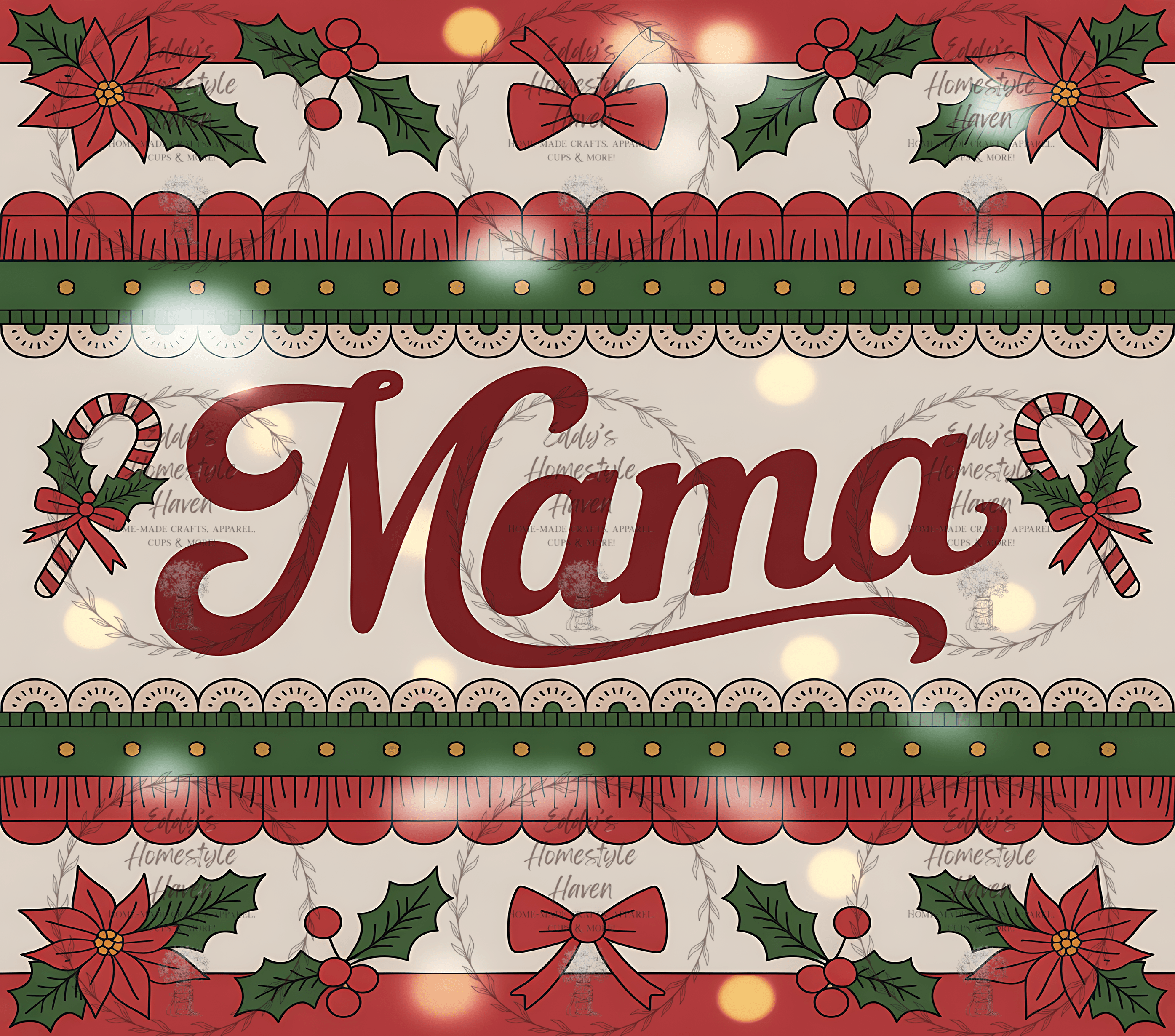 Christmas Mama Tumbler Designs