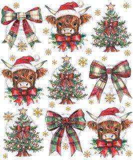 Highland Cow Christmas Shirts